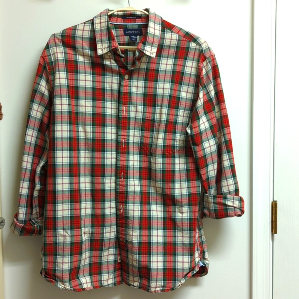 Land's End Men's Shirt Sz M
